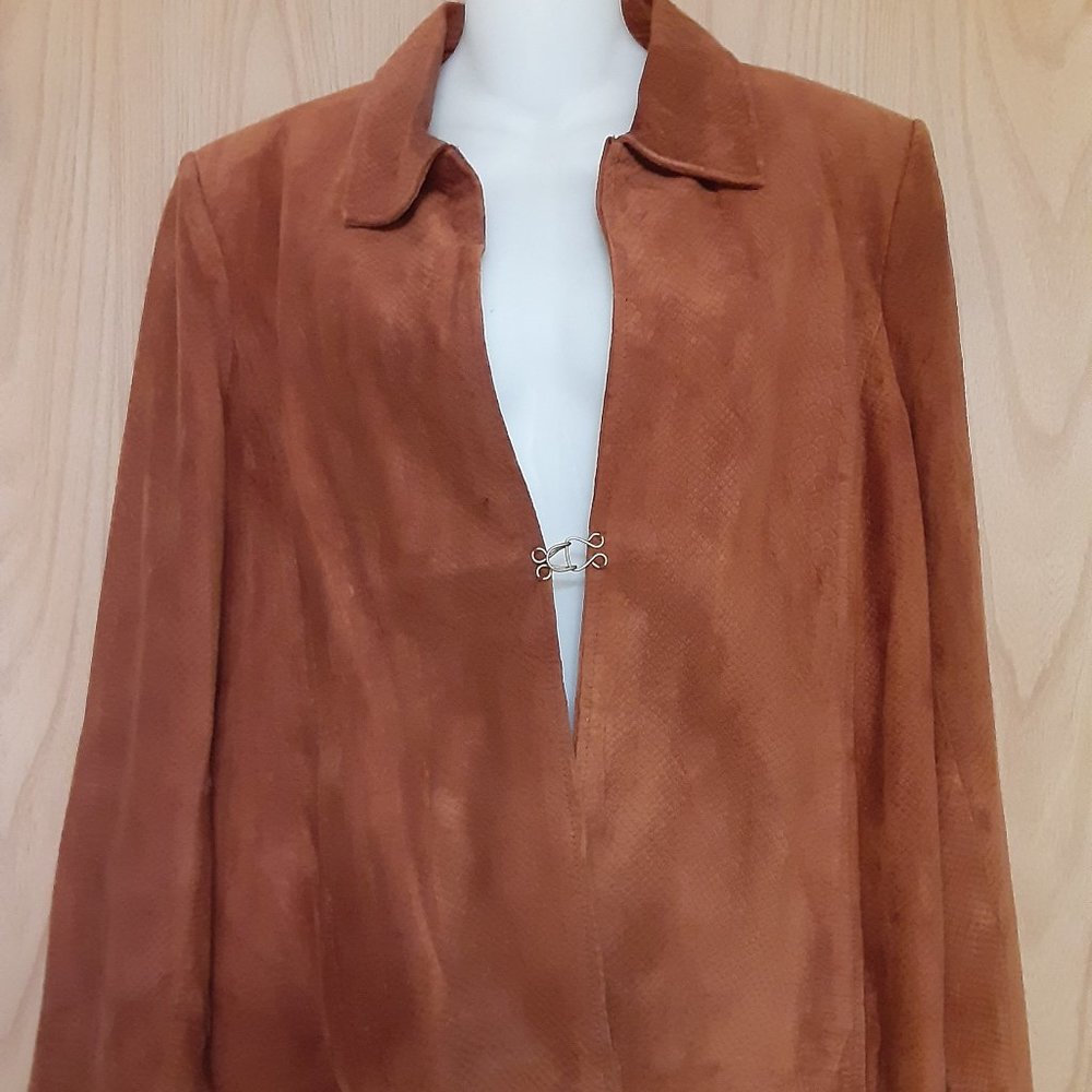 Bernardo Rust Colored Sued Jacket